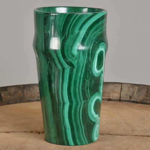 Malachite Pint Glass