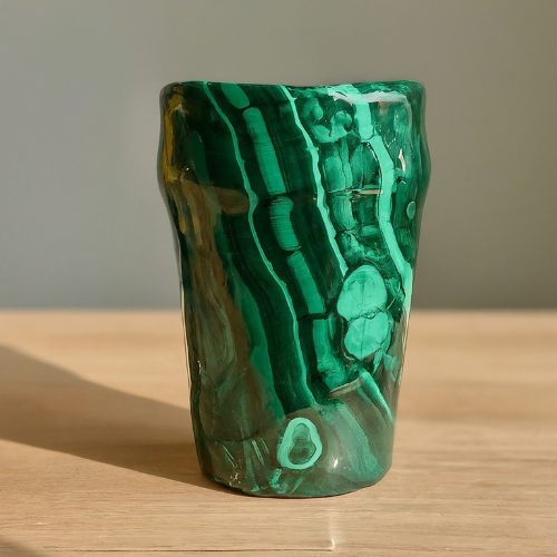 Malachite Pint Glass